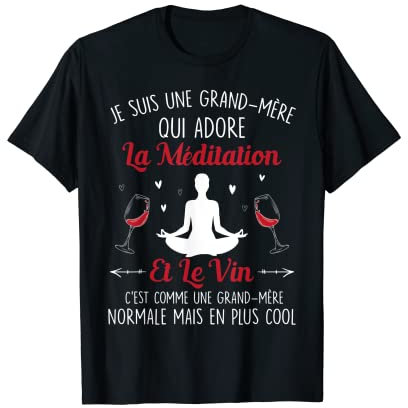 Große Mutter Praxis Yoga Zen Liebhaber Wein Aperial Humor T-Shirt