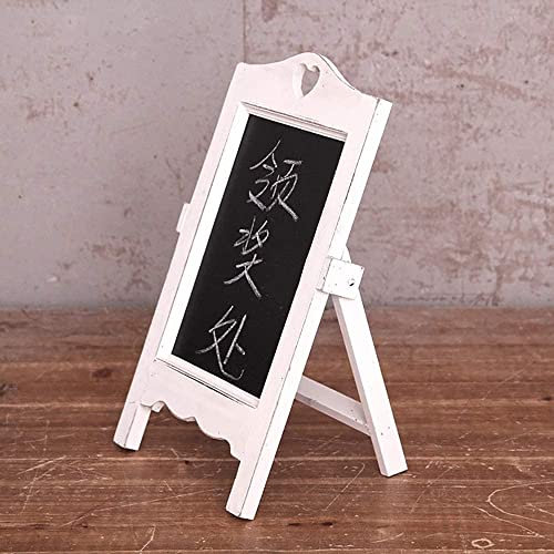 Znula JSY kreidetafeln Weinlese-Tafel mit Holzrahmen, Schreiben von Tafel for Werbung Menu Meldungsanzeige, Bar Cafe Türschild Bürobmaterial (Color : A, Size : 20X12X35cm)