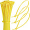 150mm Yellow Cable Ties – Pack of 100, 6 Small Zip Ties/Tie Wraps, Nylon, 18kg Tensile Strength, Self-Locking – Just Cable Ties