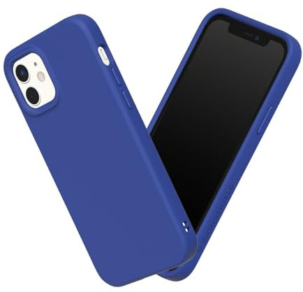 RHINOSHIELD Case Compatible with [iPhone 12 mini] | SolidSuit - Shock Absorbent Slim Design Protective Cover with Premium Matte Finish 3.5M / 11ft Drop Protection - Classic Blue
