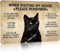 Targa in metallo vintage con gatto nero divertente When Visiting My House Please Remember Sign for Home Living Room Bedroom Kitty House Wall Decor 20,3 x 30,5 cm (3005)