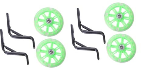 Yardwe 4 Stück Fahrradzubehör kinderfahrrad blitzlichter fahhrad zubebör fahradzubeör heimtrainer fahrrad Kinderzubehör Hilfsrad auswuchten blinkendes Hilfsrad Balance Trainingsrad Unruh