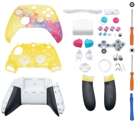 Hzxkqmil Set di Gusci di Ricambio per Xbox Series X/S Controller - Limited Edition, Custodia Completa con Piastre di Copertura Coperchio della Batteria Bottoni Accessori