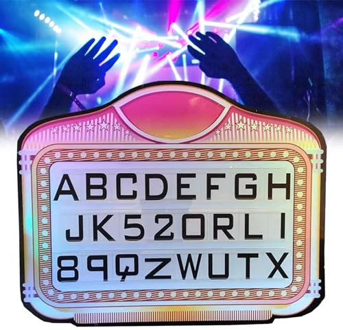 ELIKBH LED Letter Bottle Presenter Handheld Color Changeable Neon Bar Wine Bottle Light Signs Personalised Custom Signs For Party (Color : A)