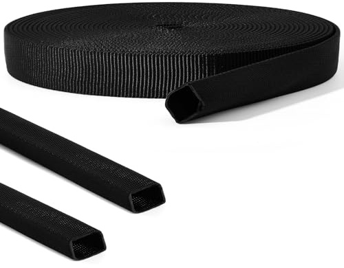 Hanaive 7,9 m Nylon-Hydraulikschlauch-Schutzhülse, Tig-Taschenlampe, Kabelabdeckung, Schwarze Schutzhülle, Schlauchmantel, hydraulische Umwicklung, Schneiddraht, Mantelhülse, Management-Wickel für