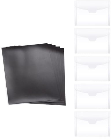 Transparente Stanzschablonen-Aufbewahrungstasche mit 0,3 mm dicker Gummiplatte für Stanzformen, Schablonen, Stempel, Aufbewahrungstasche für Formen