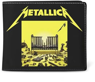Rocksax Unisex Metallica Wallet-M72 Reisezubehör-Reisebrieftasche, Schwarz