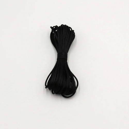 10 Meter Satin-Nylonschnur, solides Seil, Abreißverschlüsse zur Schmuckherstellung, DIY-Halsketten, Schnullerketten, Farbe 2–2 mm