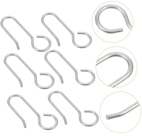 GRIRIW 120pezzi Ganci per Tende Hooks per Binario da Soffitto Supporto Resistente per Tende Bagno Facile Installare e Utilizzare