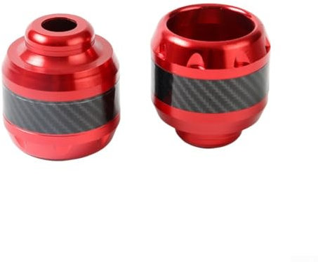 2 cuscinetti protettivi per forcella anteriore per moto, design ammortizzante per ridurre gli urti (rosso)