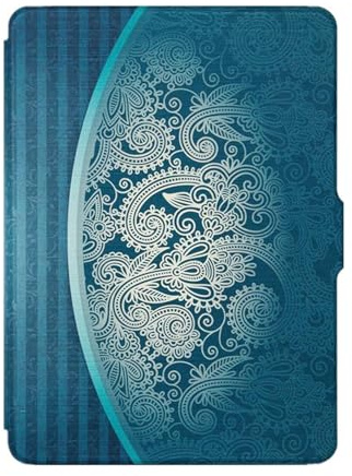 Akacy Étui à motif peint pour Kindle Voyage 6 (version 2014) – Coque légère en cuir PU avec mise en veille/réveil automatique pour liseuse Kindle Voyage Gen 2014 (2)
