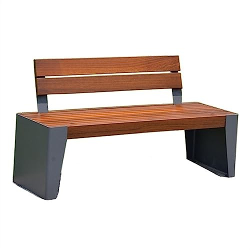 L3s9mPzVb4 Mobili da giardino 3 panchine da parco for esterni, sedili e schienali in doghe di legno duro, adatte for patio, veranda, cortile con giardino a bordo piscina(180x50x80CM)
