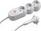 Meister 7430130 Regleta de 3, 1,4 m, Color Blanco, Enchufe Plano, IP20, Mit Schalter