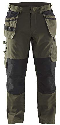 Blakläder 149613304599D104 Service Bundhose mit Nageltaschen Größe in Olivegrün/Schwarz, D104