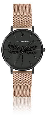 Emily Westwood Armbanduhren für Frauen hEW061, Silber