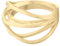Heideman Ring Damen Arcus aus Edelstahl silber oder gold farben poliert Damenring für Frauen zeitlos und doch verspielt vergoldet Gr.52 hr24800-7-52