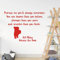 Wandaufkleber mit Zitat You are braver than you believe, stronger than you seem. Winnie the Pooh Buch, Tomatenmotiv