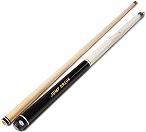 YRU 57zoll Billard Queue, Jump Break Handmade 3 Stück 19oz Maple Shaft Tipps 13mm Nine Ball Queue(Color:#2)