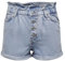 ONLY Damen Denim Jeans Shorts | Kurze Bermuda Pants Sommer Hose | Paperback mit elastischem Bund ONLCUBA, Farben:Blau, Größe:L