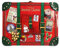 stylebox Viereckige Dose in Form eines weihnachtlichen Reisekoffers in rot Deko Box Weihnachts-Kekse, Volumen: 2 l, ca. 21 x 16 x 6 cm