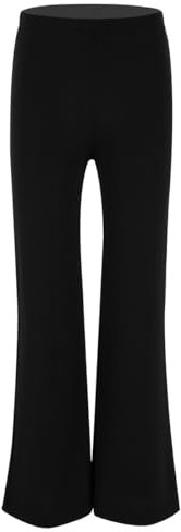 iiniim Kinder Jungen Hosen Schlaghose Latein Tanzhose Jazz Hip Hop Glocken Hose Sport Leggings Tanz Performance Schwarz 128