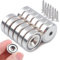 MIN CI 12 Stück Neodym Magnete Stark 6kg(13lbs) Magnete mit Loch 16x5mm Magnet Schrauben Groß Rund Magneten Gewinde Flach Magnete für Magnettafel Küche Werkzeuge Schlüssel Topfmagnet