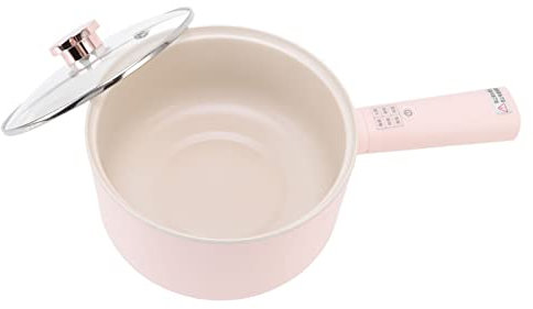 Olla Eléctrica de 2,5 L, Olla Eléctrica Multifuncional para el Hogar, Dormitorio, Oficina, Viajes(Rosa)
