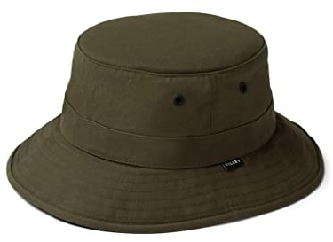 Tilley Unisex-Erwachsene Gewachster Fischerhut, Green, Small