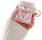 Ownest Cover per AirPods 2&1, Morbido in TPU Trasparente con Grazioso Design a Fiocco Colorato 3D per Ragazze e Donne, Custodia con Motivo a Onda Antiurto con Portachiavi - Rosa