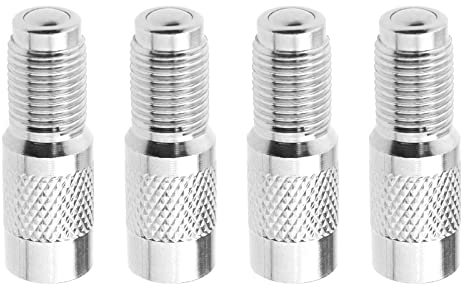 The Lord of the Tools 4 Stück Reifenventilverlängerung Ersatz kompatibel mit Xiaomi M365/1S/PRO/PRO2 Elektro-Scooter-Ventilverlängerung Adapter Silber