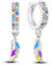 Parmuz 925 Sterling Silber Star Dangle Hoop Ohrringe für Frauen klobiger Drop -Hoop -Ohrringe Lebensbaum für immer Ohrring -Set Mode Schmuck Geschenk
