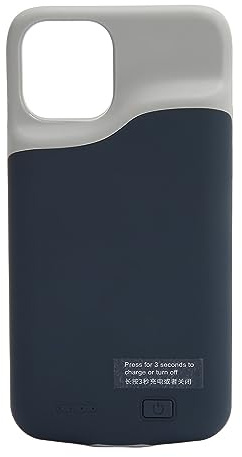 Coque de Batterie pour 11 Pro, 6 000 MAh, étui de Fin et Portable, Batterie Longue Durée Rechargeable avec Chargement sans Fil pour 11 Pro (5,8) (Bleu)