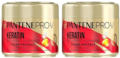 Pantene Pro-V Color Protect Keratin Reconstruct Haarmaske, 300ml (Packung mit 2)