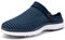 Zoccoli e Sabot Uomo Donna Sandali da Spiaggia Giardino Pantofole Maglia Traspirante Clogs Estate Antiscivolo Piatto Ciabatte, Blu Scuro, 37 EU