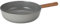 FIKA Nonstick 10-Inch Stir Fry Wok with Wood Handle, Healthy Cooking Induction Compatible Cookware for All Stovetops, Kitchen Essential Nonstick Ceramic Coating Skillet, Made in Korea ( 26cm Wok )