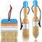 NONDK Pinceau Craie et Pinceaux à Cire Pinceau Ovale pour Peinture Acrylique Brosses Pochoir Poils pour Meubles en Bois Décoration D'Intérieur