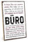 TypeStoff Holzschild mit Spruch – BÜRO – im Vintage-Look mit Zitat als Geschenk und Dekoration zum Thema Büro - HS-01441