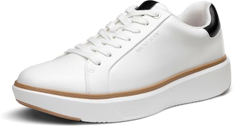 Bruno Marc Men's Dress Fashion Sneakers Casual Shoes, Comfortable Arch Support Walking and Running Shoes,Size 9,White,SBFS2418M
