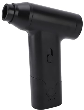 Compressed Air Duster, Electric Air Duster with 6 Nozzles, Infinitely Adjustable Speed, Portable Air Blower Jet Fan for Car Dry, Keyboard Computer Cleaning, Air Bed, Hair Dry