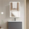 CUOZOVA Bathroom Cabinet with LED Light Mirror Wall Mounted Bathroom Mirror Cabinets with Adjustable Shelf Modern Bathroom Storage Cabinet for Shower Room 70 * 50 * 16cm Single Door