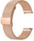BISONSTRAP 316L Edelstahl Mesh Uhrenarmband für Damen und Herren, Gewebtes Metall Armband, 14mm, Roségold