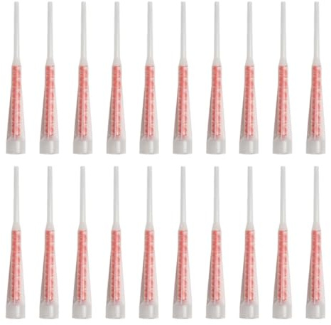20Pcs Dichtstoff Fliesen Mörtel Statik Mischen Düsen Epoxidharz Klebstoffe Verfugen Mischer Rohr Düse Für Injektionen Patronen