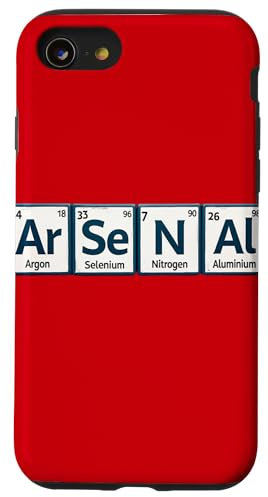 Arsenal (Ar-Se-N-Al) Periodic Table Elements Case for iPhone SE (2020) / 7 / 8