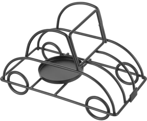 Cabilock Metall Kerzenhalter Auto Form Moderner Eisen Kunst Kerzenständer Mit Tablett Stabiler Kerzenhalter Für Wohn Partydekoration Geschenkidee