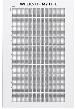 Colcolo Weeks of My Livelihood Calendar No Frame Poster, for Study Room Doors Bedroom