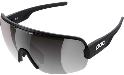 POC Aim Sunglasses, Uranium Black/Clarity Road/Sunny Silver, One Size