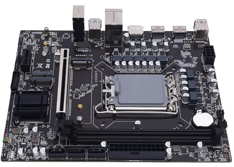 WiFi Gaming Motherboard, H610 Double Channel DDR4 M.2 Slot Serial ATA 3.0 6Gb/s ATX for LGA 1700 Supports for I3 I5 I7 I9 12th 13th 14th Gen, Designed for Gamers