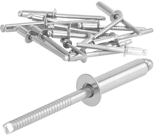 100 Stück Blindnieten 4,8x16 mit Senkkopf Edelstahl A2 DIN 7337 / ISO 15984 Nieten Popnieten WIBTEC®