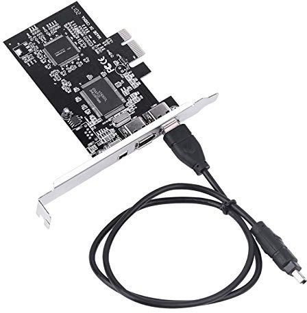 TICFOX PCI Fire Wire Karte, 1394 IEEE PCI Express Controller Karte Kabelanschluss für Desktop PCs
