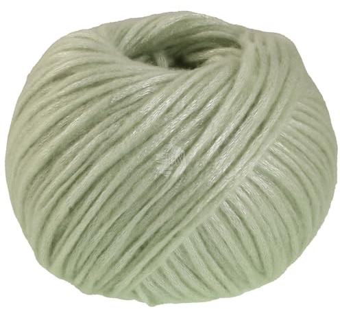 LANA GROSSA Lucida | Metallisch glänzende Netzgarnstruktur aus Viskose gefüllt mit Merinofasern | Aus 58% Schurwolle (Merino) & 42% Viskose | 50g Wolle zum Stricken & Häkeln | 100m GarnFB 19